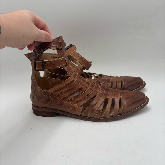 Bed Stu Women’s 9 Brown Leather Rio Grande Gladiator Sandals - Picture 1 of 7